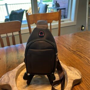 Chic Dark Brown Crossbody Bag